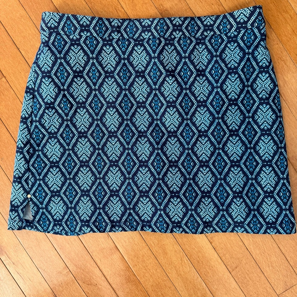 RAFAELLA Size 12 Blue & White Skort